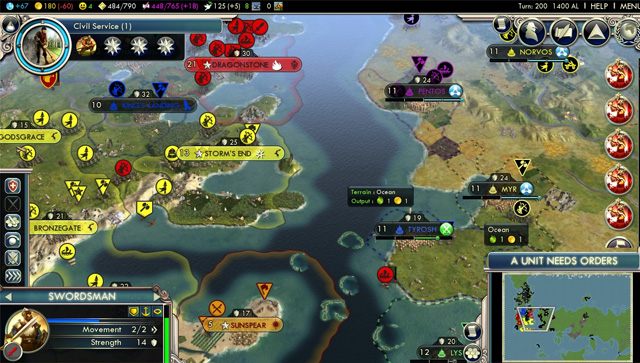 Sid Meier’s Civilization V: Bogowie i Królowie mod Gods and Kings A Mod of Ice and Fire v.1.0