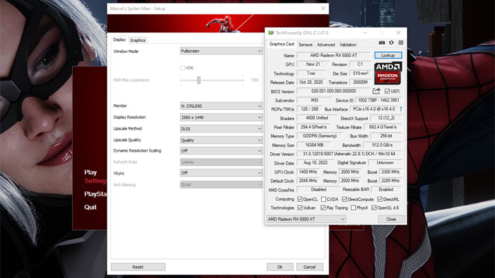 Marvel's Spider-Man mod DLSS Unlocker for all GPUs including AMD Radeon  (FSR/FidelityFX Super Resolution mod) v.2.1.1e