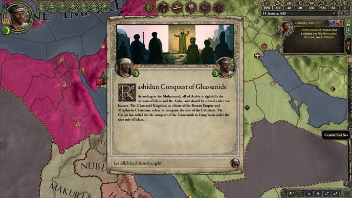 Crusader Kings II: Mroczne Wieki mod A.D. 633: Rise of Islam v.04.06.16