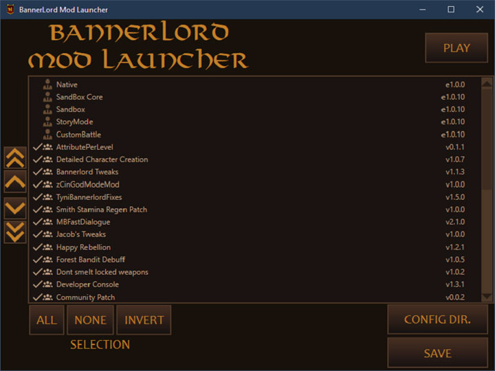 Mount & Blade II: Bannerlord mod BannerLord Mod Launcher v.0.2.4
