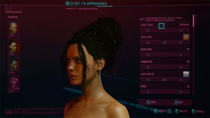 Cyberpunk 2077 mod Panam Hair for FemV v.1.0