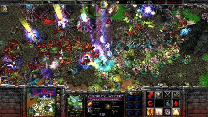 Warcraft III: The Frozen Throne mod Rise of Infinity Map Pack (singleplayer)