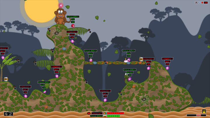 Worms: Armageddon mod Hedgewars v.1.0.0