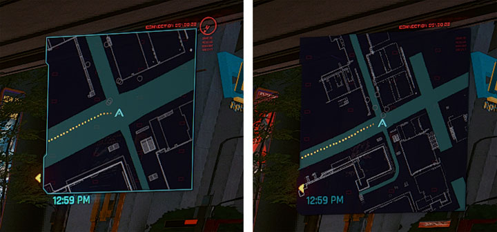 Po prawej minimapa w podstawowej wersji gry, po prawej wersja z modem (wariant Normal). - 2021-01-13