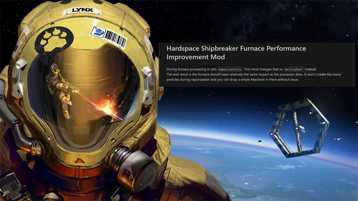 Hardspace: Shipbreaker mod Furnace Performance Improvement Mod v.1