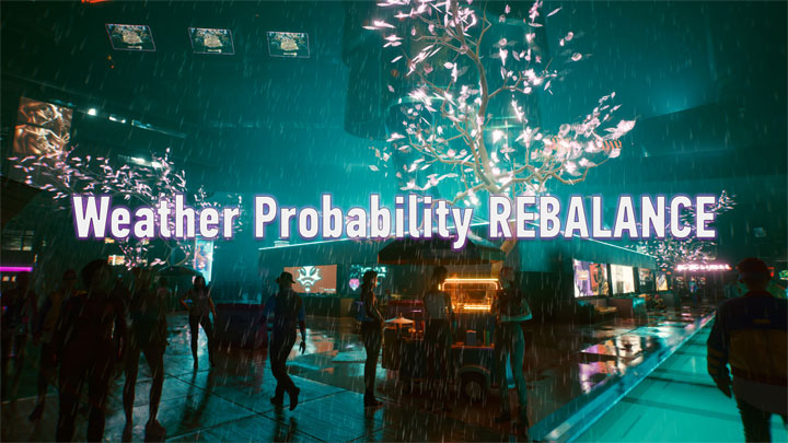 Cyberpunk 2077 mod Weather Probability Rebalance v.1.0.0