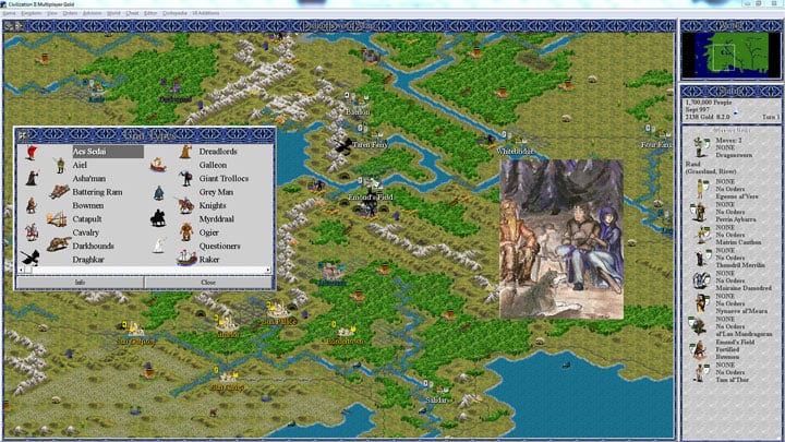 Sid Meier's Civilization II mod The Wheel of Time Scenario (FW)