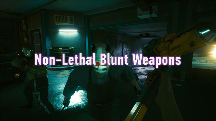 Cyberpunk 2077 mod Non-lethal Blunt Weapons v.1.0.0