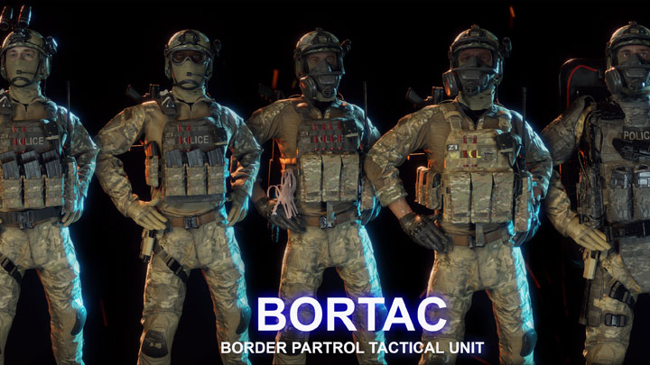 Ready or Not mod US BORTAC Reskin Pack v.1.0