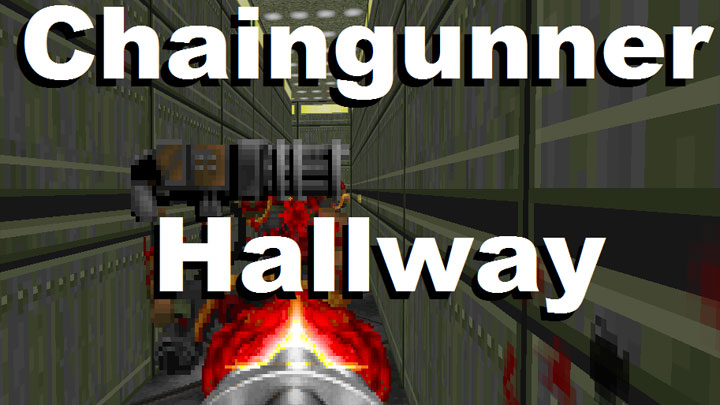 Doom (1993) mod Chaingunner Hallway