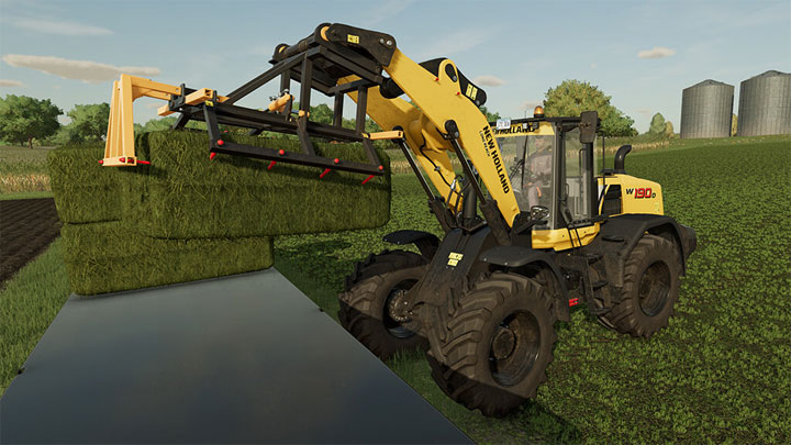 Farming Simulator 22 mod New Holland W190D  (new Wheel Loader) v.1.0.0.0