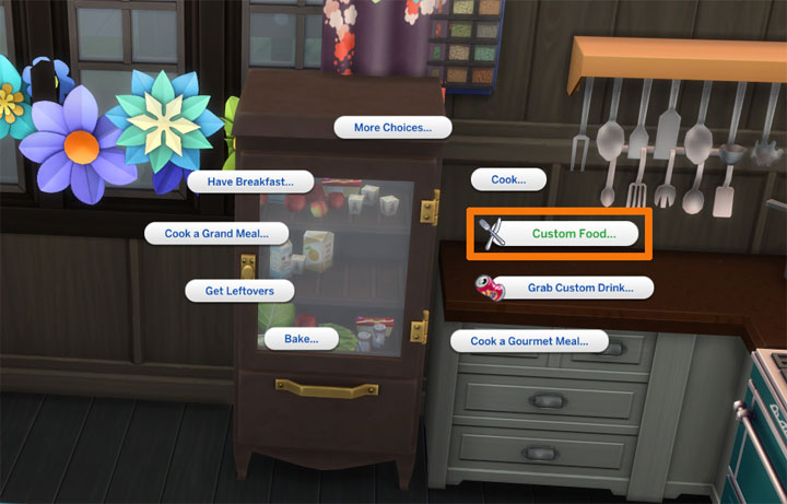 The Sims 4 mod Custom Food Interactions v.6.1