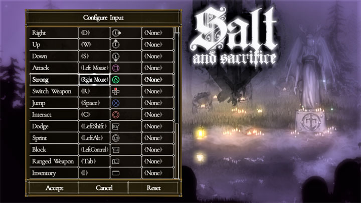 Salt and Sacrifice mod Enable PS4 Controller Icons v.1.0
