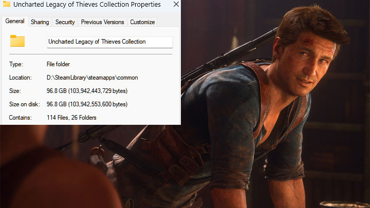 Uncharted: Kolekcja Dziedzictwo złodziei mod 27GB Size Reduction v.1