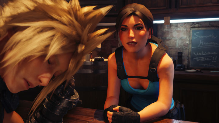 Final Fantasy VII Remake: Intergrade mod Lara Croft over Tifa v.1.0