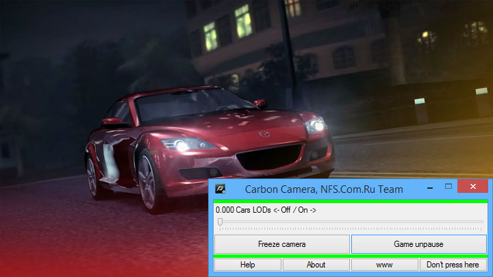 Need for Speed Carbon mod Camera Tool v.1.0