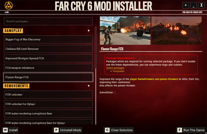 Far Cry 6 mod Mod Installer v.1.0.6