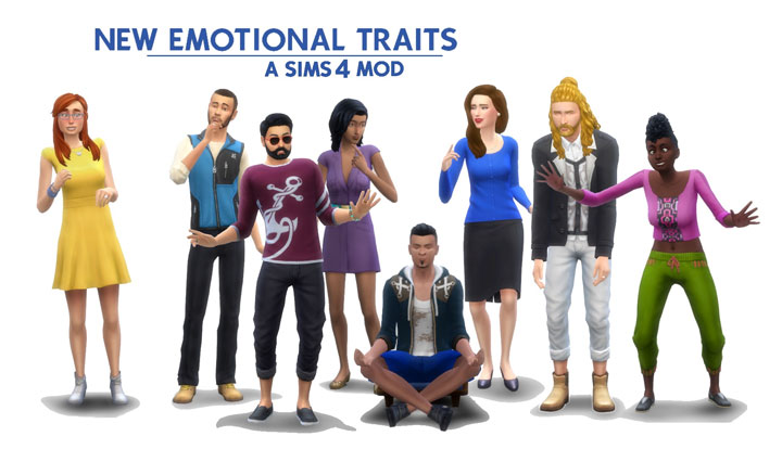 The Sims 4 mod New Emotional Traits v.21072021