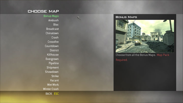 Call of Duty 4: Modern Warfare mod Final Warfare Extra Maps List