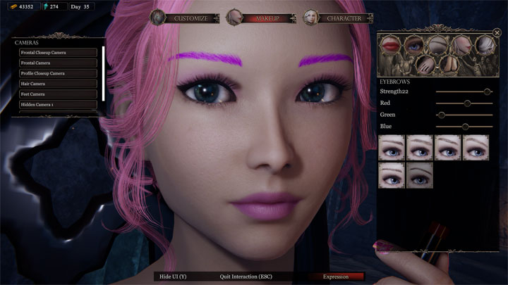 She Will Punish Them mod Eyebrow Colors v.0.2.2