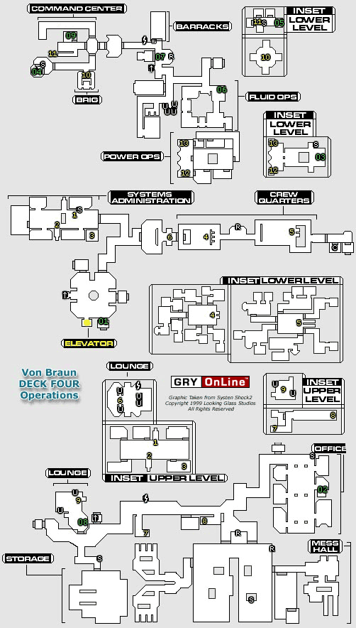 1 - Deck FOUR Von Braun - OPERATIONS | System Shock 2 - System Shock 2 - poradnik do gry