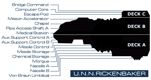 Po wyjściu z Von Brauna dostajemy się na pokład wojskowej jednostki Rickenbaker - Rickenbaker - THE MANY & SHODANSPACE | System Shock 2 - System Shock 2 - poradnik do gry