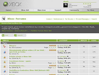 Otwarto oficjalne polskie forum w serwisie Xbox.com - ilustracja #1