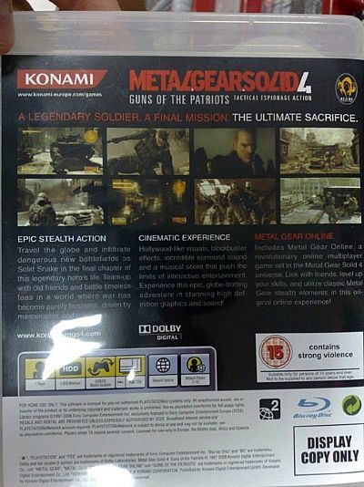 Metal Gear Solid 4 kolejną grą wymagającą wcześniejszego zainstalowania - ilustracja #1