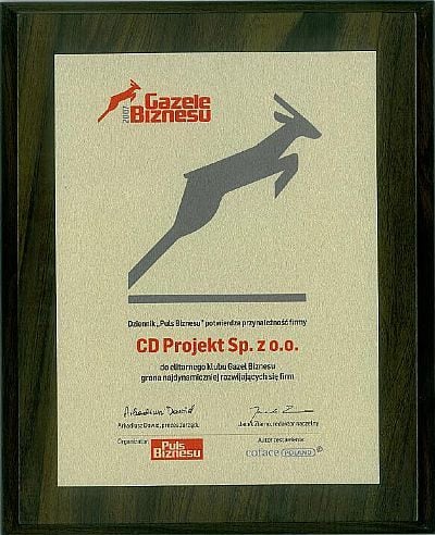 Nagroda Pulsu Biznesu dla CD Projekt - ilustracja #1