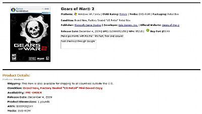 Czy gra Gears of War 2 pojawi się na pecetach? - ilustracja #1