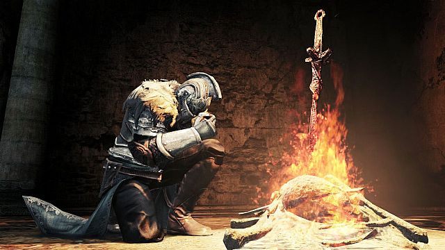 Ogniska to nieliczne stosunkowo bezpieczne miejsca w Dark Souls II - Dark Souls II - niektórych bossów pokonamy nawet w połowie etapu - wiadomość - 2013-09-08