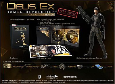 Cena i zawartość Edycji Kolekcjonerskiej gry Deus Ex: Bunt Ludzkości w Polsce - ilustracja #1