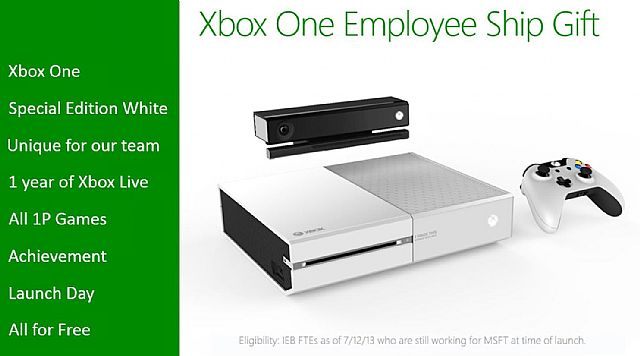 Biały Xbox One tylko na wyłączność pracowników firmy Microsoft - który model byście wybrali? (źródło: NeoGaf.com) - Biały Xbox One przeznaczony tylko dla pracowników Microsoftu - wiadomość - 2013-08-26