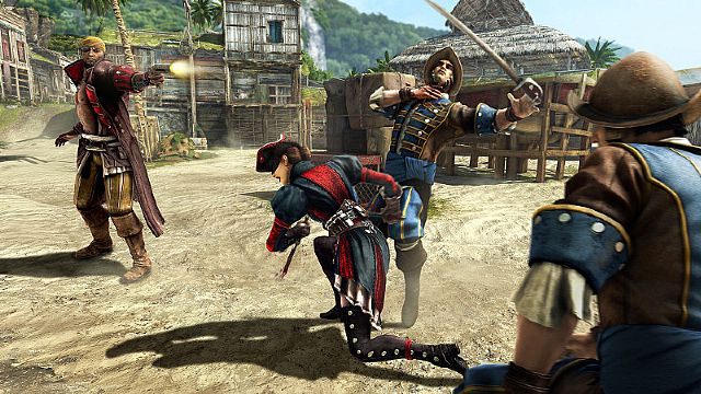 Gracze mogą dokonywać skoordynowanych jednoczesnych zabójstw, za co zostają dodatkowo nagradzani - Assassin’s Creed 4: Black Flag – informacje o trybie multiplayer wraz z zapisem rozgrywki - wiadomość - 2013-07-29