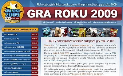 Wystartował plebiscyt na Grę Roku 2009 - ilustracja #1