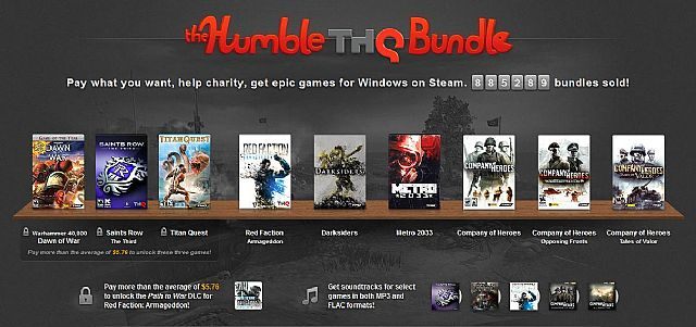 Akcja Humble THQ Bundle zebrała ponad 5 milionów dolarów. - Humble THQ Bundle zarobiła ponad 5 milionów – sukces paczki z grami firmy THQ - wiadomość - 2012-12-13