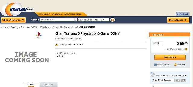 Gran Turismo 6 ukaże się 28 listopada 2013 roku? - Gran Turismo 6 w listopadzie bieżącego roku - twierdzi jeden ze sklepów internetowych [UAKTUALNIENIE] - wiadomość - 2013-04-17