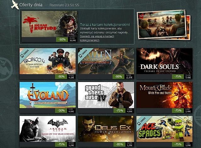 Fani Człowieka-Nietoperza oraz RPG-ów akcji pokroju Dark Souls czy Deus Exa powinni być usatysfakcjonowani siódmym dniem letniej wyprzedaży Steam - Siódmy dzień letniej wyprzedaży na Steamie – m.in. Dark Souls, Dead Island, Deus Ex, GTA IV - wiadomość - 2013-07-17