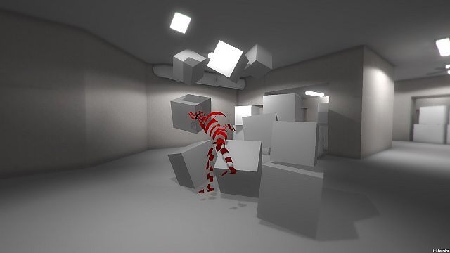 W SUPERHOT czas płynie, gdy poruszamy swoją postacią. - SUPERHOT - polska gra najszybciej zaakceptowaną produkcją w Steam Greenlight - wiadomość - 2013-09-26