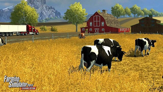 Klimat może inny i kultura inna - ale krowy tak samo łaciate jak u nas. - Farming Simulator 2013 – pecetowi posiadacze gry otrzymają dodatek nazwany Titanium - wiadomość - 2013-10-09