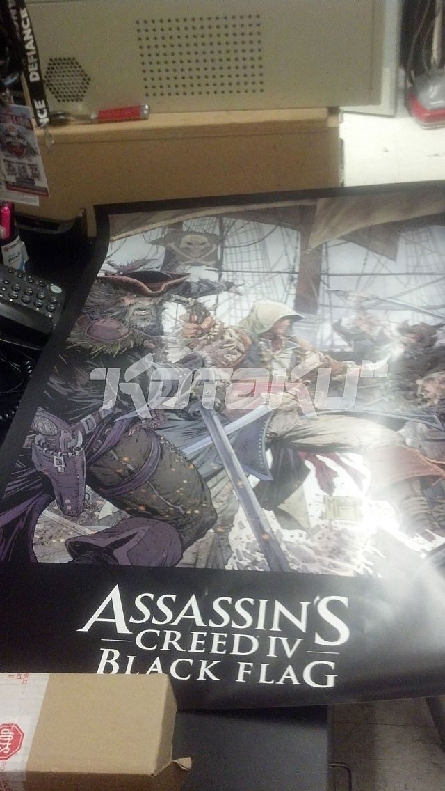 Plakat z Assassin’s Creed IV: Black Flag (źródło: Kotaku) - Assassin’s Creed IV: Black Flag – a jednak chodziło o „czwórkę” - wiadomość - 2013-02-27