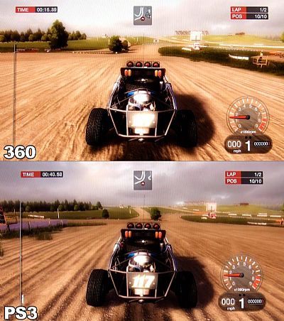 Zobacz obrazki porównujące grę Colin McRae: DiRT w wersjach na X360 i PS3 - ilustracja #1