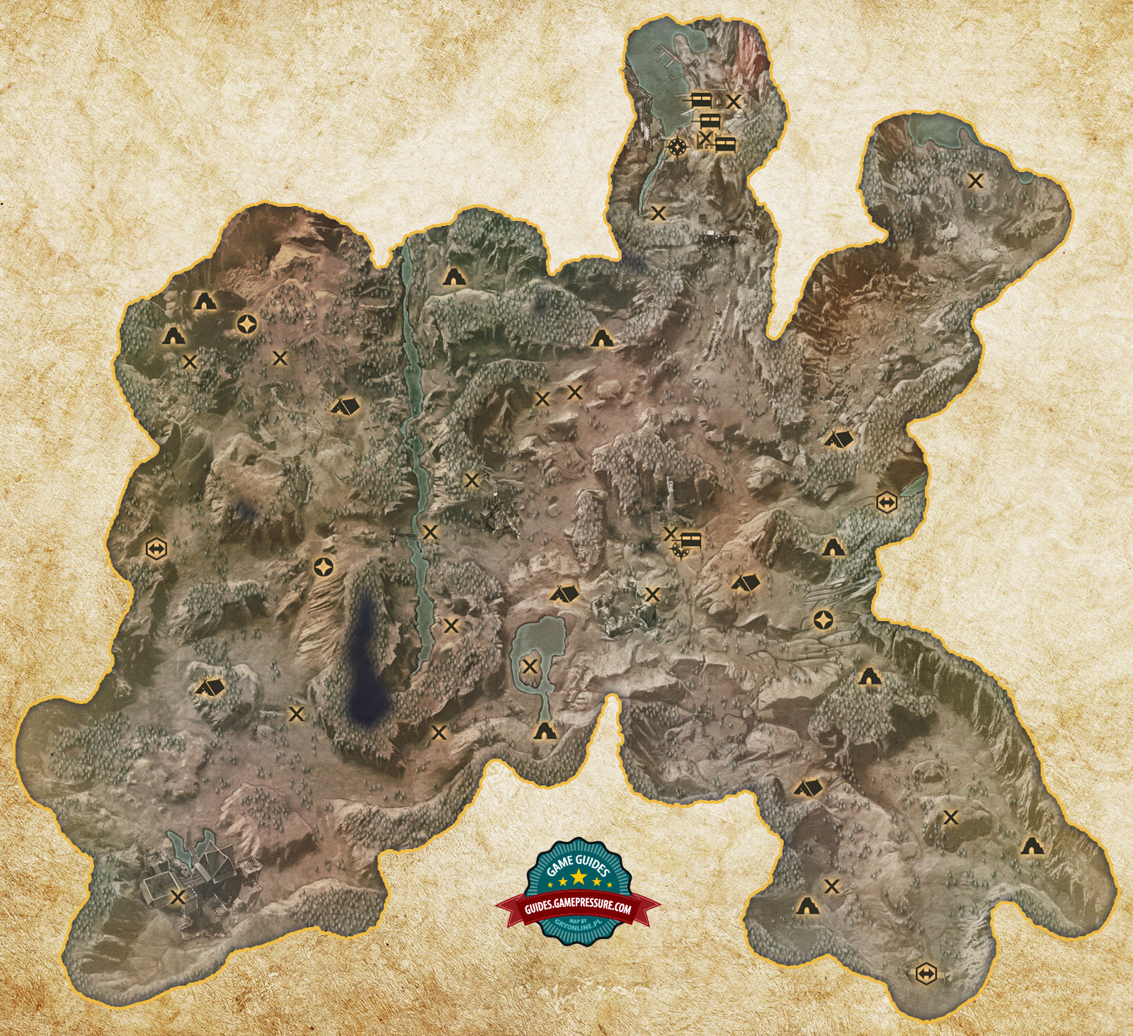 Карта внутренних земель dragon age