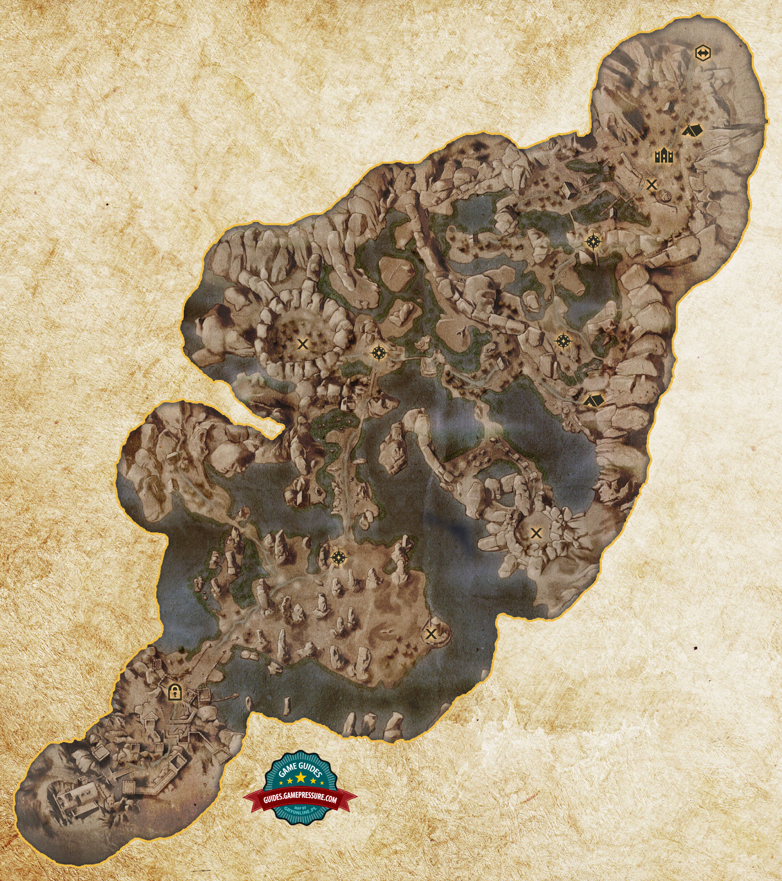 Карта бурой трясины