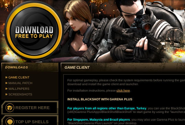 Podobnie jak wiele gier MMO strzelanina BlackShot wymaga pobrania klienta. - 2013-03-18