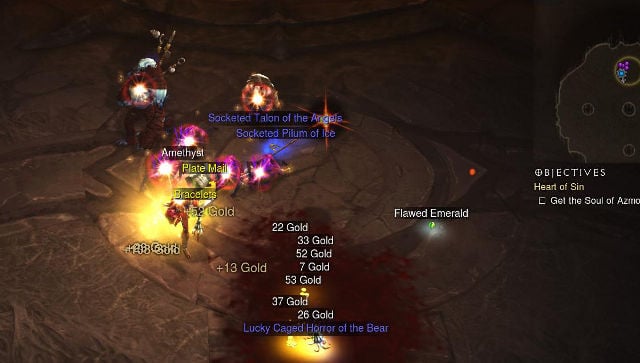 Przykładowy loot za zabicie jednego z bossów w grze Diablo III. - 2013-03-18