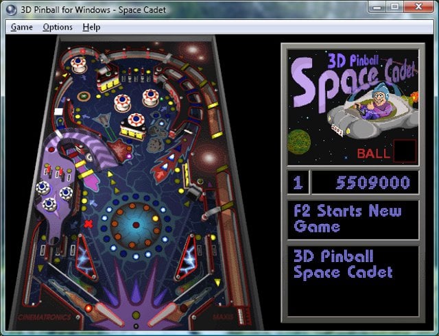 3D Pinball Space Cadet, gra znana wszystkim użytkownikom komputerów PC z systemem operacyjnym Windows 98 i Windows XP. - 2012-12-17