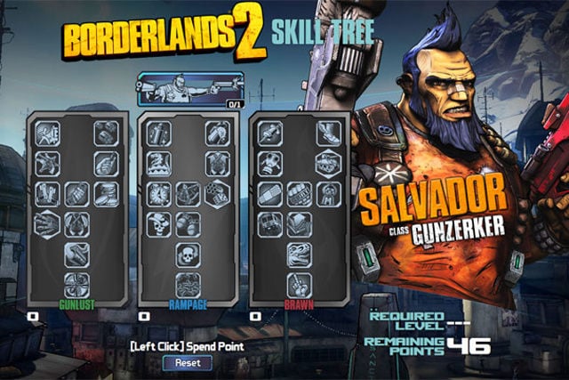 Kalkulator zdolności bohatera w grze Borderlands 2 (2012). - 2016-11-28