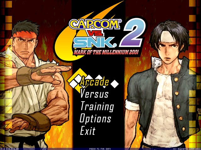 Opcja treningu pojawia się w wielu zręcznościowych bijatykach, np. Capcom vs SNK 2: Mark of the Millennium 2001 (2001). - 2012-12-17