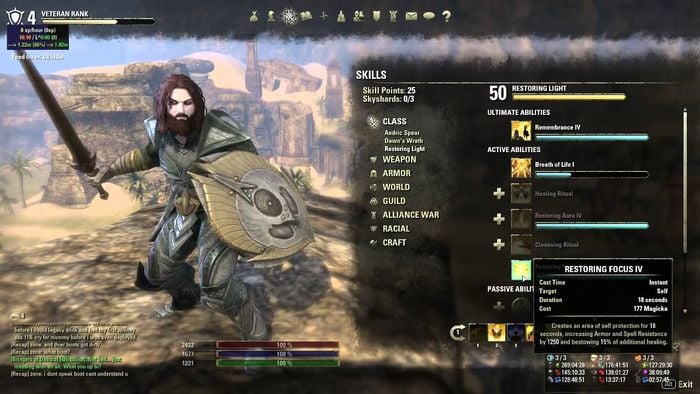 Profesja najczęściej decyduje o stylu gry, w tym o roli, jaką postać będzie pełniła w drużynie. Przykładowo Templar w grze The Elder Scrolls Online (2014) sprawdza się przy powstrzymywaniu przeciwników. - 2016-10-25